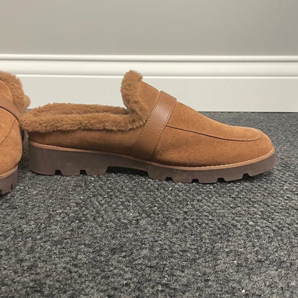 VIONIC Kailen Women's Shearling Lined Mule Tan Brown Size 9.5M - Picture 3 of 6